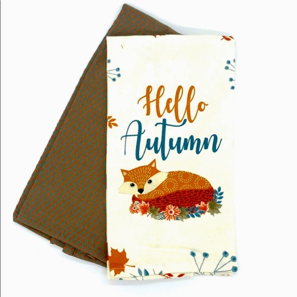 Harvest Hello Autumn Flour Sack Towel Set - Picture 1 of 1